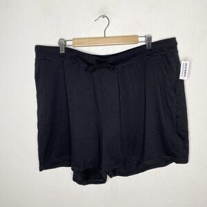 New Old Navy Extra High Rise 3”‎ Vintage Black Pull On Shorts Women’s XXL